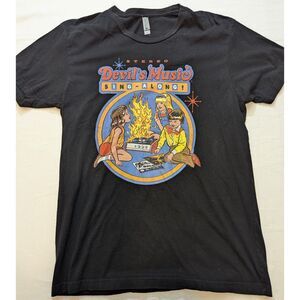 Steven Rhodes Devil's Music Sing-Along T Shirt Medium Black Next Level